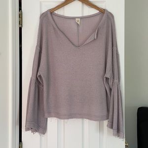Free People Purple Lounge Shirt